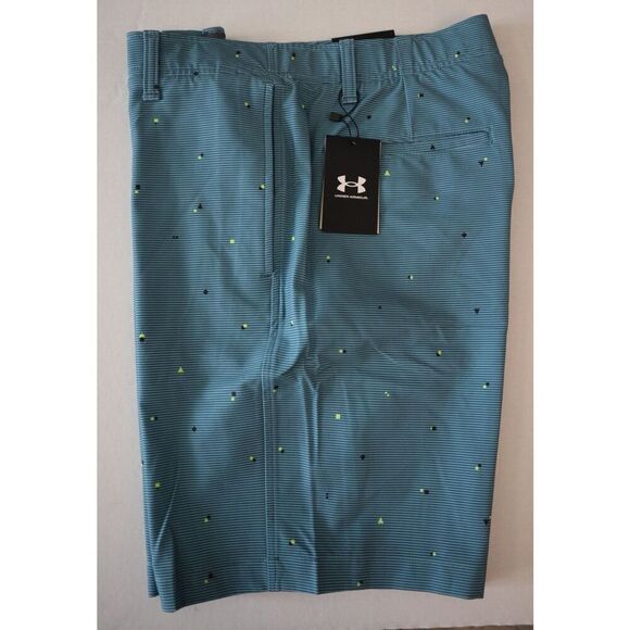 Under Armour 1377303-414 Men's Sz 34 Static Blue UA Golf Printed 10" Shorts - Picture 9 of 10